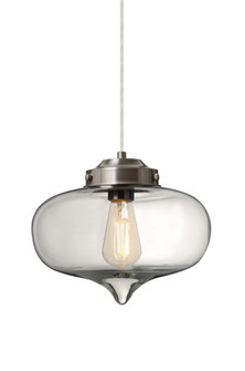 Besa Mira Pendant Satin Nickel Clear 1x4W LED Filament (127|1JT-MIRACL-EDIL-SN)
