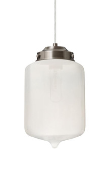 Besa Olin Pendant Satin Nickel Frost 1x60W Medium Base T10 (127|1JC-OLINFR-SN)