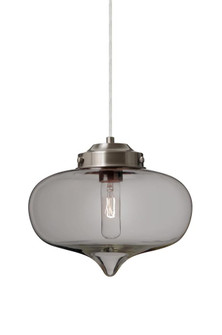 Besa Mira Pendant Satin Nickel Smoke 1x60W T10 (127|1JC-MIRASM-SN)