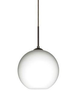 Besa Coco 8 Pendant, Opal Matte, Bronze Finish, 1x9W LED (127|1JC-COCO807-LED-BR)