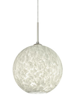 Besa Coco 12 Pendant, Carrera, Satin Nickel Finish, 1x9W LED (127|1JC-COCO1219-LED-SN)