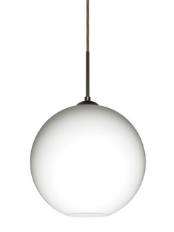 Besa Coco 12 Pendant, Opal Matte, Bronze Finish, 1x9W LED (127|1JC-COCO1207-LED-BR)