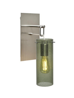 Besa Juni 10 Wall Pendant, Moss Bubble, Satin Nickel Finish, 1x4W LED Filament (127|1WP-JUNI10MS-EDIL-SN)