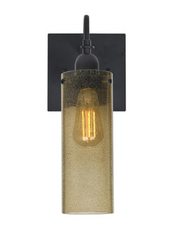 Besa Juni 10 Wall, Latte Bubble, Black Finish, 1x7W LED Filament (127|1WG-JUNI10LT-EDIL-BK)