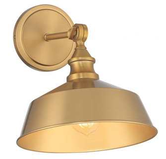 1-Light Wall Sconce in Natural Brass (8483|M90090NB)