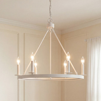 6-Light Chandelier in Bisque White (8483|M10093BQW)