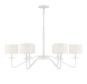 6-Light Chandelier in Bisque White (8483|M10092BQW)