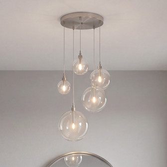 5-Light Pendant in Brushed Nickel (8483|M10099BN)