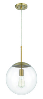 Gaze 1 Light 12'' Pendant in Satin Brass (20|56892-SB)