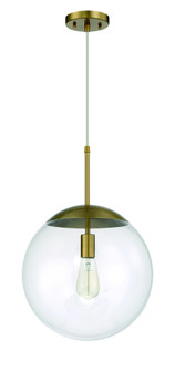Gaze 1 Light 14'' Pendant in Satin Brass (20|56893-SB)