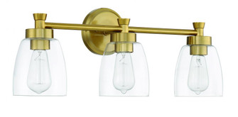Henning 3 Light Vanity in Satin Brass (20|12724SB3)