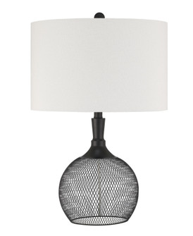 1 Light Metal Mesh Base Table in Matte Black (20|86263)