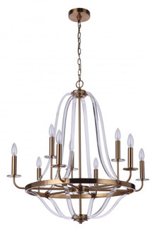 Graclyn 9 Light Chandelier in Satin Brass (20|57729-SB)