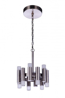 Simple Lux 12 Light LED Convertible Semi Flush in Brushed Polished Nickel (20|57552-BNK-LED)
