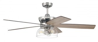 Gibson 52'' 5-Blade Ceiling Fan in Polished Nickel w/ Driftwood/Greywood Blades (20|GBN52PLN5)