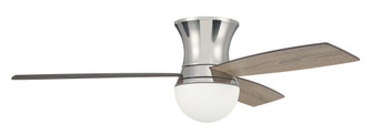 Daybreak 52'' 3-Blade Ceiling Fan in Polished Nickel w/ Driftwood/Greywood Blades; Integrated Lig (20|DBK52PLN3)
