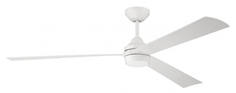 Sterling 60'' 3-Blade Indoor/Outdoor (Wet) Ceiling Fan in White w/ White Blades; Light Kit Includ (20|STL60W3)