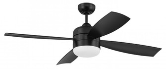 Sebastion 52'' 4-Blade Indoor/Outdoor (Wet) Ceiling Fan in Flat Black w/ Flat Black Blades (20|SBN52FB4)