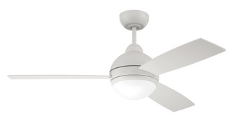 Keen 48'' 3-Blade Ceiling Fan in White w/ Red,Blue,Green/White Blades; Light Kit Included (option (20|KNE48W3)