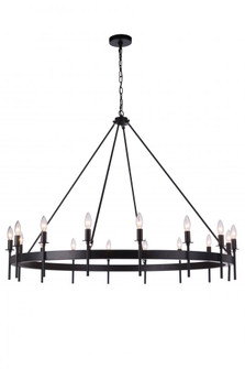 Larrson 16 Light Chandelier in Flat Black (20|54316-FB)