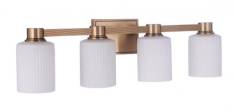 Bretton 4 Light Vanity in Satin Brass (20|12928SB4)