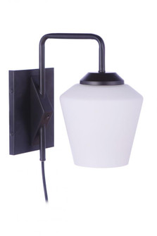 Rive 1 Light Plug-In Wall Sconce in Flat Black (20|56761P-FB)