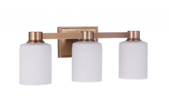 Bretton 3 Light Vanity in Satin Brass (20|12920SB3)