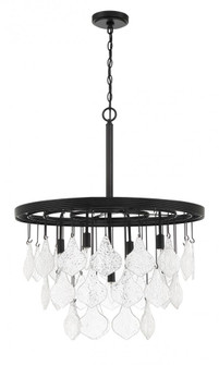 Vesi 5 Light Pendant in Flat Black (20|P981FB5)