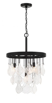 Vesi 4 Light Pendant in Flat Black (20|P980FB4)