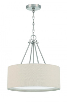 Duke 3 Light 18'' Pendant in Brushed Polished Nickel (20|56593-BNK)