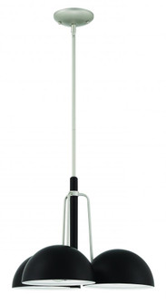 Kahn 3 Light Outdoor Chandelier in Midnight/Satin Aluminum (20|57223-MNSA)