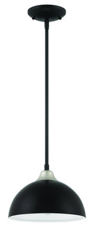 Kahn 1 Light Outdoor Pendant in Midnight/Satin Aluminum (20|ZA4911-MNSA)
