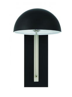 Kahn 1 Light Medium Outdoor Wall Lantern in Midnight/Satin Aluminum (20|ZA4914-MNSA)