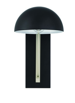 Kahn 1 Light Small Outdoor Wall Lantern in Midnight/Satin Aluminum (20|ZA4904-MNSA)