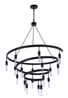 Tranquil 18 Light Chandelier in Flat Black (20|55418-FB)