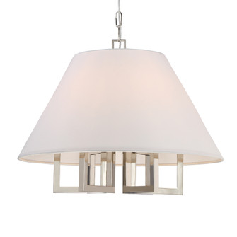 Libby Langdon Westwood 6 Light Polished Nickel Chandelier (205|2256-PN)