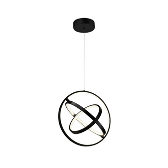 Sienna 30W LED Orb Pendant Black (12|AC6691BK)