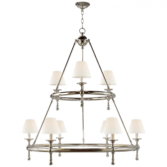 Classic Two-Tier Ring Chandelier (279|SL 5813PN-L)
