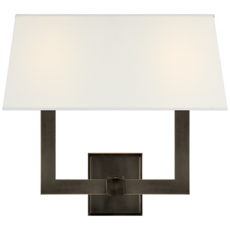 Square Tube Double Sconce (279|SL 2820BZ-L2)