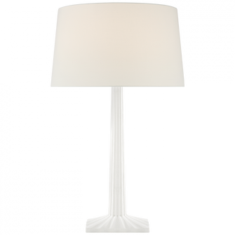 Strie Fluted Column Table Lamp (279|CHA 8707WHT-L)