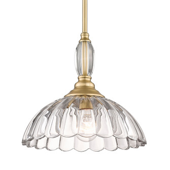 Golden Lighting Audra 1-light Pendant in Brushed Champagne Brass (36|6952-M BCB-CLR)