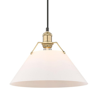 Orwell BCB Large Pendant - 14'' in Brushed Champagne Bronze with Opal Glass (36|3306-L BCB-OP)