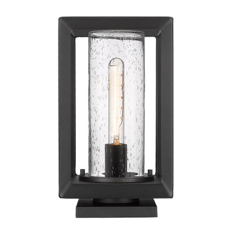 Smyth NB Pier Mount - Outdoor in Natural Black with Seeded Glass Shade (36|2073-OPR NB-SD)