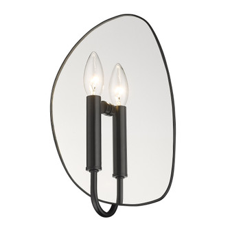 Golden Lighting Tessa 1-light Wall Sconce in Matte Black (36|1142-1W BLK)