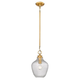 Adeline MBG Medium Pendant in Modern Brushed Gold with Clear Glass Shade (36|1088-M MBG-CLR)