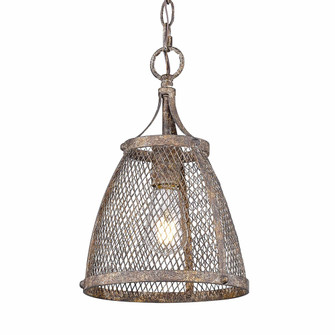 Wry Lighting Calgary 1-light Pendant in Pebbled Rust (36|7019-M1L PR)