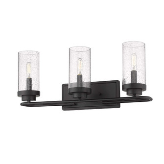 Golden Lighting Holden 3-light Vanity in Matte Black (36|2380-BA3 BLK-SD)