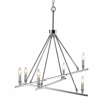 Wry Lighting Garvin 6-light Chandelier in Chrome (36|2360-6 CH)