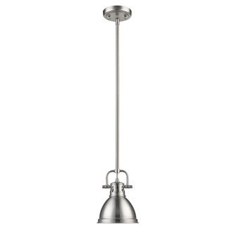 Duncan Mini Pendant with Rod in Pewter with a Pewter Shade (36|3604-M1L PW-PW)