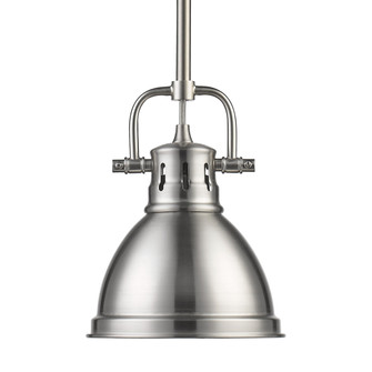 Wry Lighting Duncan 1-light 7in Rod Hung Pendant in Pewter (36|3604-M1L PW-PW)